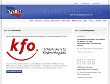 Tablet Screenshot of kfo-sh.de
